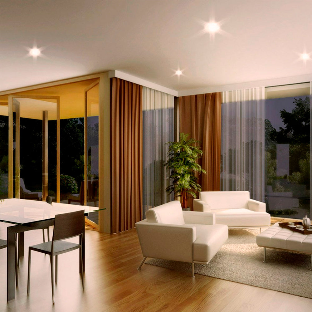 KIT DE 8 PIEZAS DE FOCO LED TECNOLITE 15W ATENUABLE LUZ SUAVE CÁLIDA BASE E27