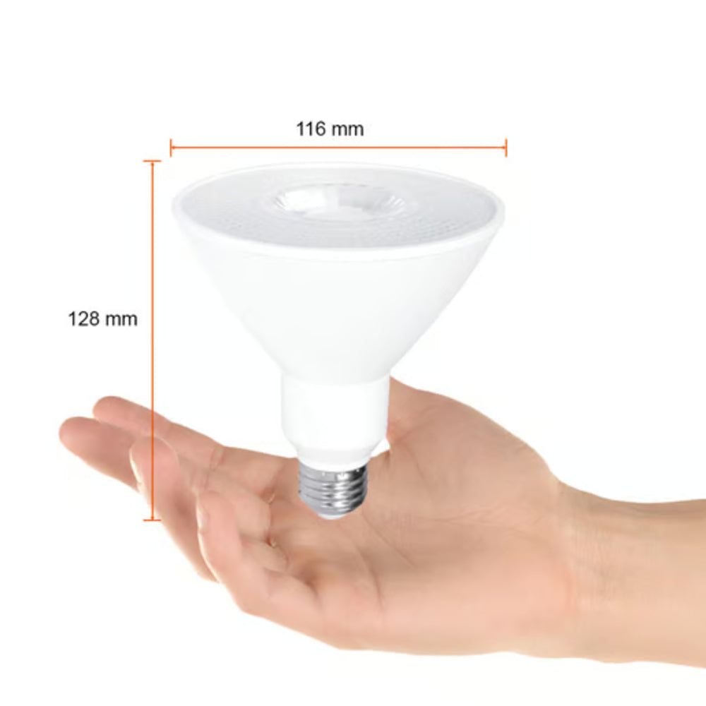 KIT DE 4 PIEZAS DE FOCO LED TECNOLITE PAR38 15W ATENUABLE LUZ SUAVE CÁLIDA BASE E27 *** OFRECER 80494 ***