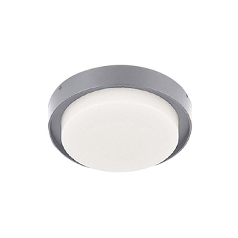 KIT DE 2 PIEZAS DE PLAFON LED SOBREP. TECHO 15W/127V. 3000K ALUM. GRIS NENQUE I