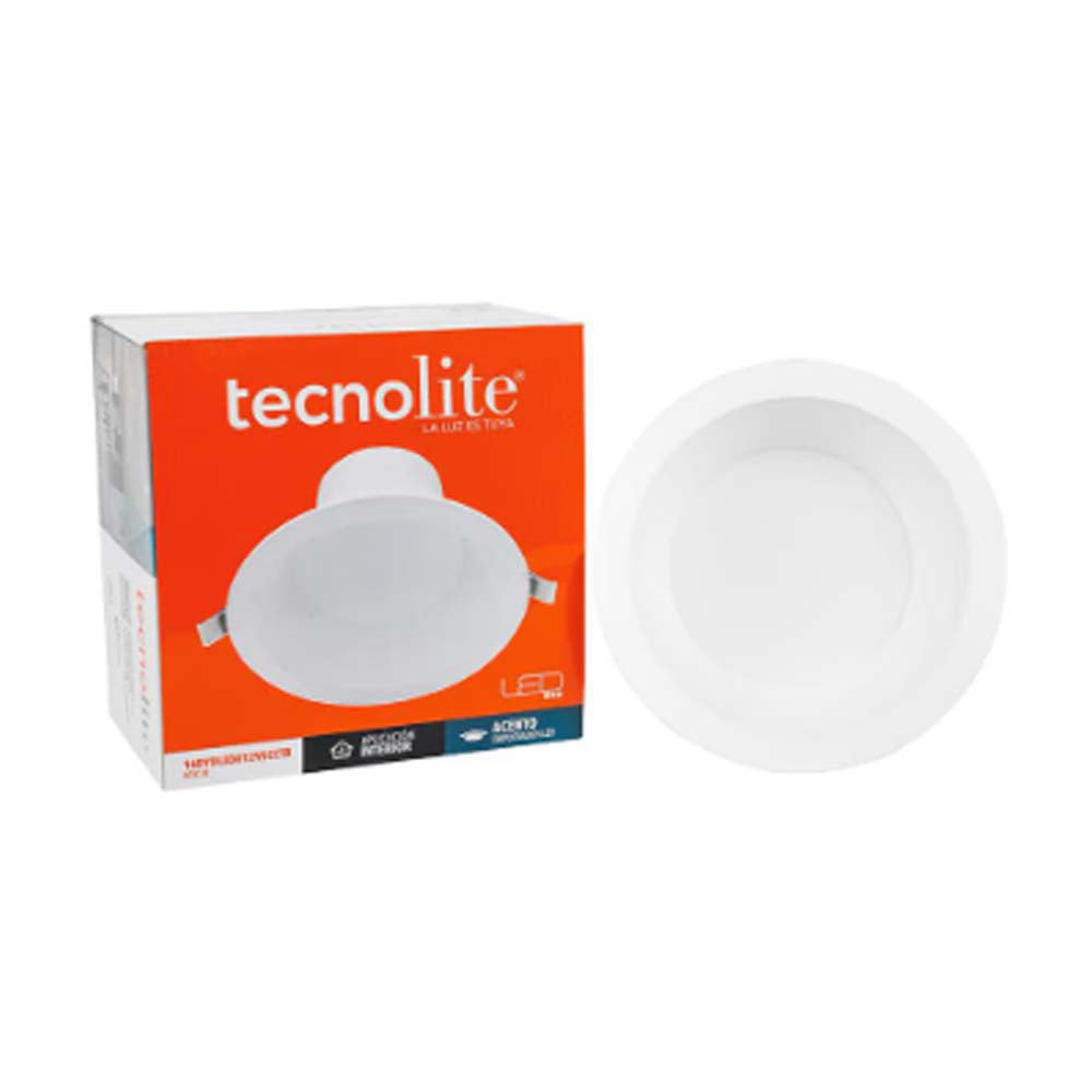 KIT DE 2 PIEZAS DE LÁMPARA EMPOTRABLE LED TECNOLITE ATIK III 16W LUZ BLANCA ATENUABLE LED INTEGRADO