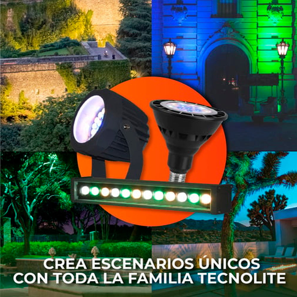 KIT DE 2 PIEZAS DE LAMPARA LED PAR38 AZUL 16W100-127VE27