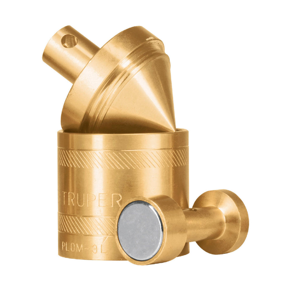 KIT DE 3 PLOMADAS DE LATÓN, DE 16 OZ, CON CENTRO Y GUÍA MAGNÉTICA, COLOR ORO TRUPER