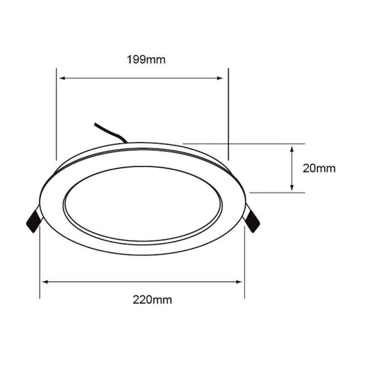 KIT DE 8 PIEZAS DE LÁMPARA DE INTERIOR EMPOTRABLE BUCARAMANGA VIII TECNOLITE NO ATENUABLE 18W LED INTEGRADO LUZ BLANCA NEUTRA