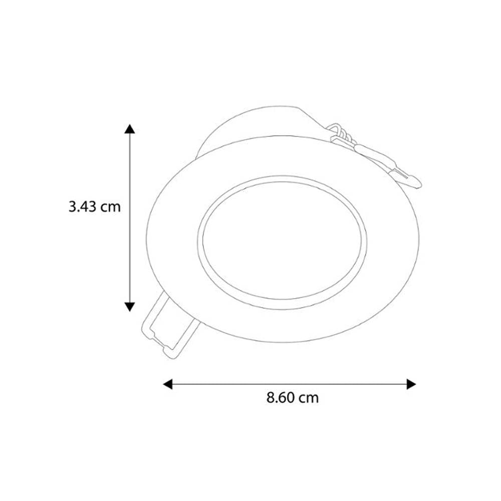LUMINARIO LED EMPOTRAR EN PLAFÓN DRIVER INTEGRADO BLANCO 5W 2700K 100-277V *** EXHIBIDO ***