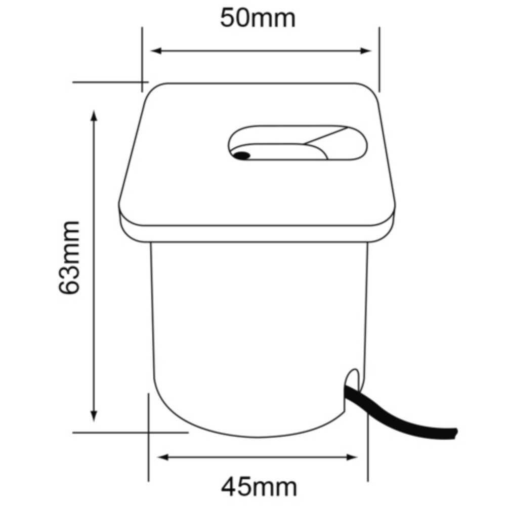 KIT DE 4 PIEZAS DE LAMPARA DE INTERIOR EMPOTRABLE LED CYNARO II TECNOLITE 1W LUZ SUAVE CALIDA