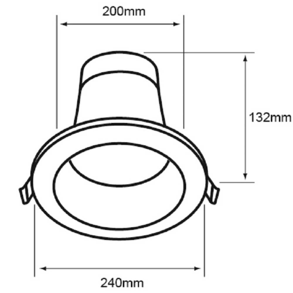 KIT DE 2 PIEZAS DE LAMPARA EMPOTRABLE LED TECNOLITE ATIK IV 20W LUZ BLANCA ATENUABLE LED INTEGRADO