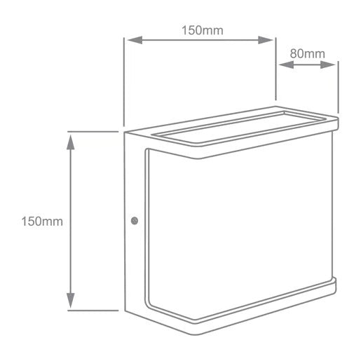 KIT DE 2 PIEZAS DE ARBOTANTE EXT MURO LED 20W30KGRIS 127V TECNOLITE