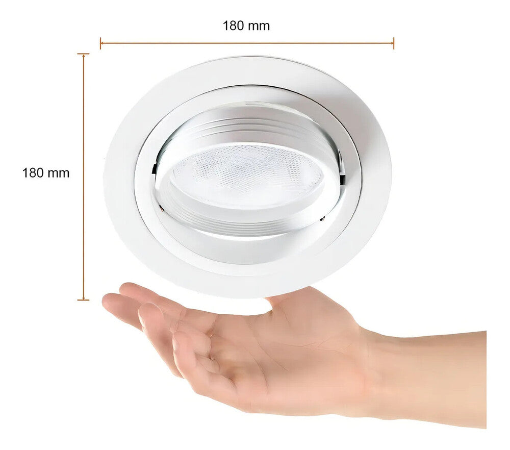 KIT DE 2 LAMPARAS DIRIGIBLES ALULA PARA BASE E27 COLOR BLANCO TECNOLITE