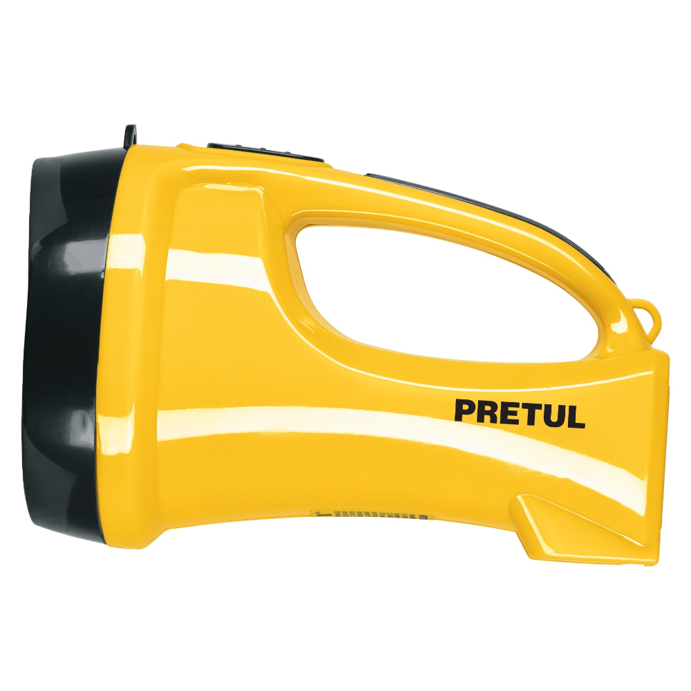 KIT DE 3 LINTERNAS RECARGABLES DE PLÁSTICO, 200LM, 5 LEDS DE ALTA LUMINOSIDAD Y ALCANCE, COLOR AMARILLO TRUPER