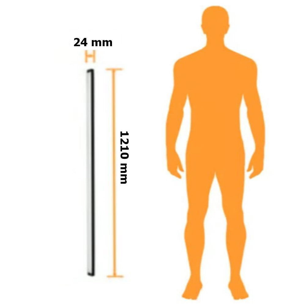 KIT DE 2 PIEZAS DE INTERIOR REGLETA LED 24W 4000K NEGRO