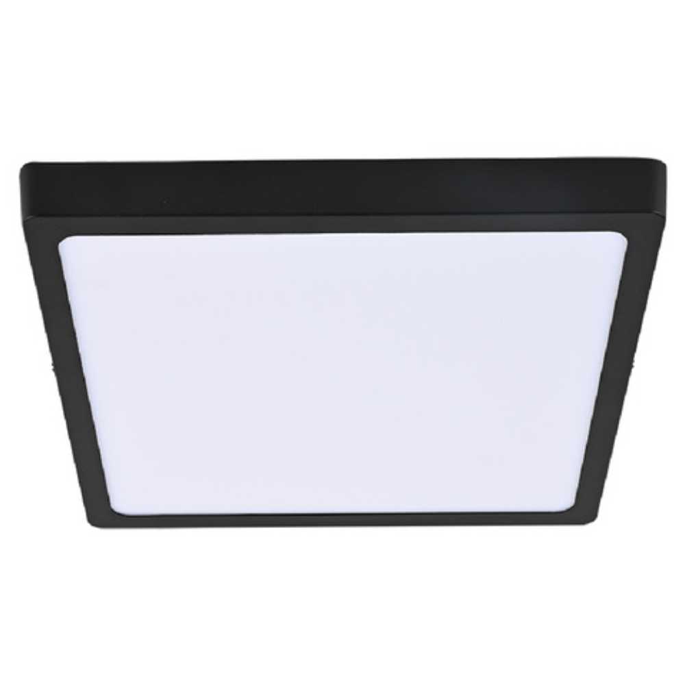 KIT DE 5 PIEZAS DE LUM LED SOBREPONER CUADRADO 24W 3000K 100-240V NEGRO