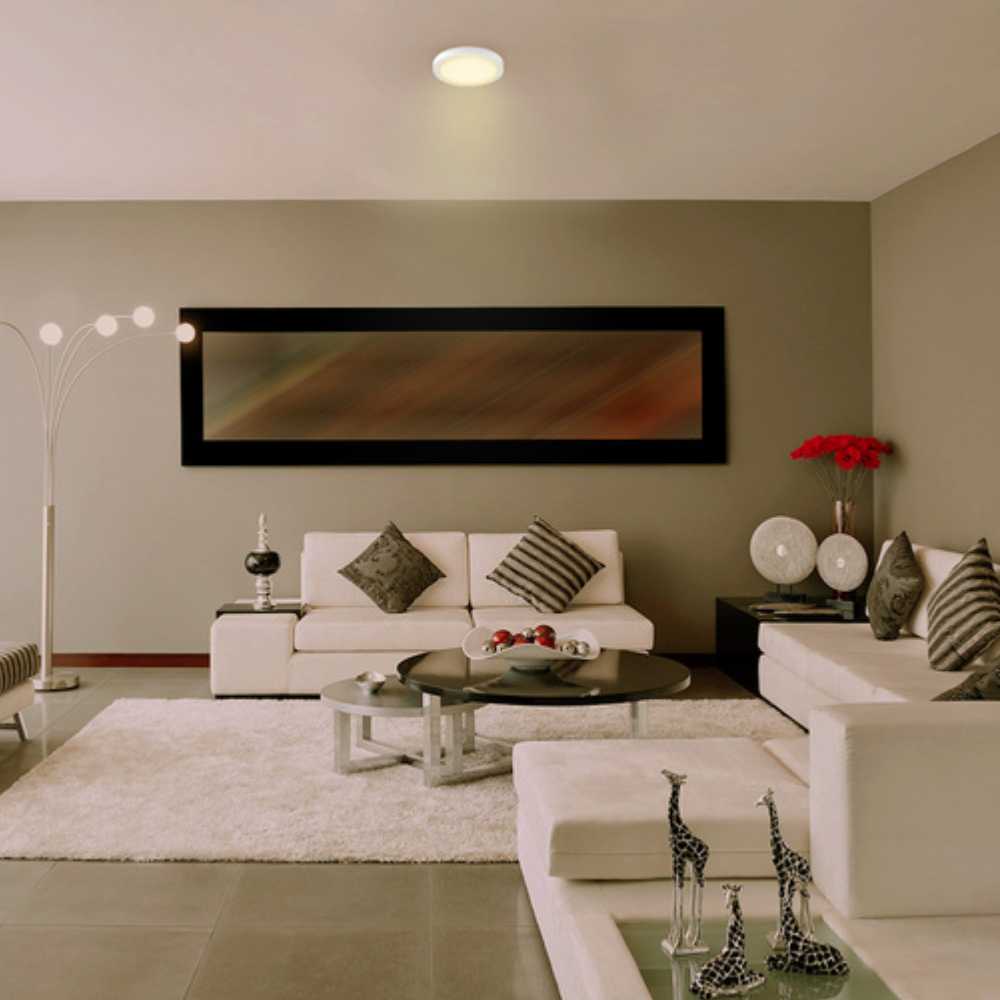 KIT DE 5 PIEZAS DE LÁMPARA DE INTERIOR LED ANKAA IV TECNOLITE PARA SOBREPONER PLAFÓN 24W LUZ SUAVE CÁLIDA LED INTEGRADO