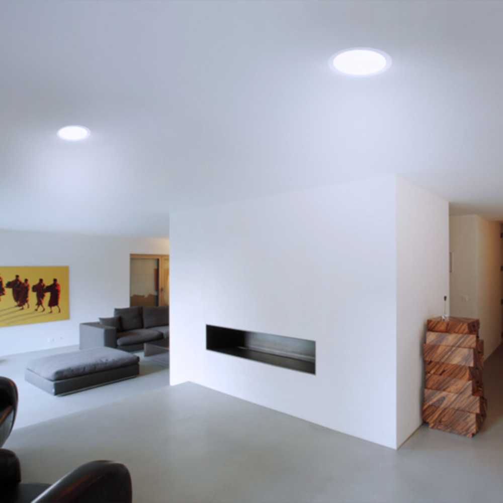 KIT DE 5 PIEZAS DE LAMPARA EMPOTRABLE TIPO DOWNLIGHT COLOR BLANCO DE 24 W BUCARAMANGA IX 24YDLED430MV65B TECNOLITE