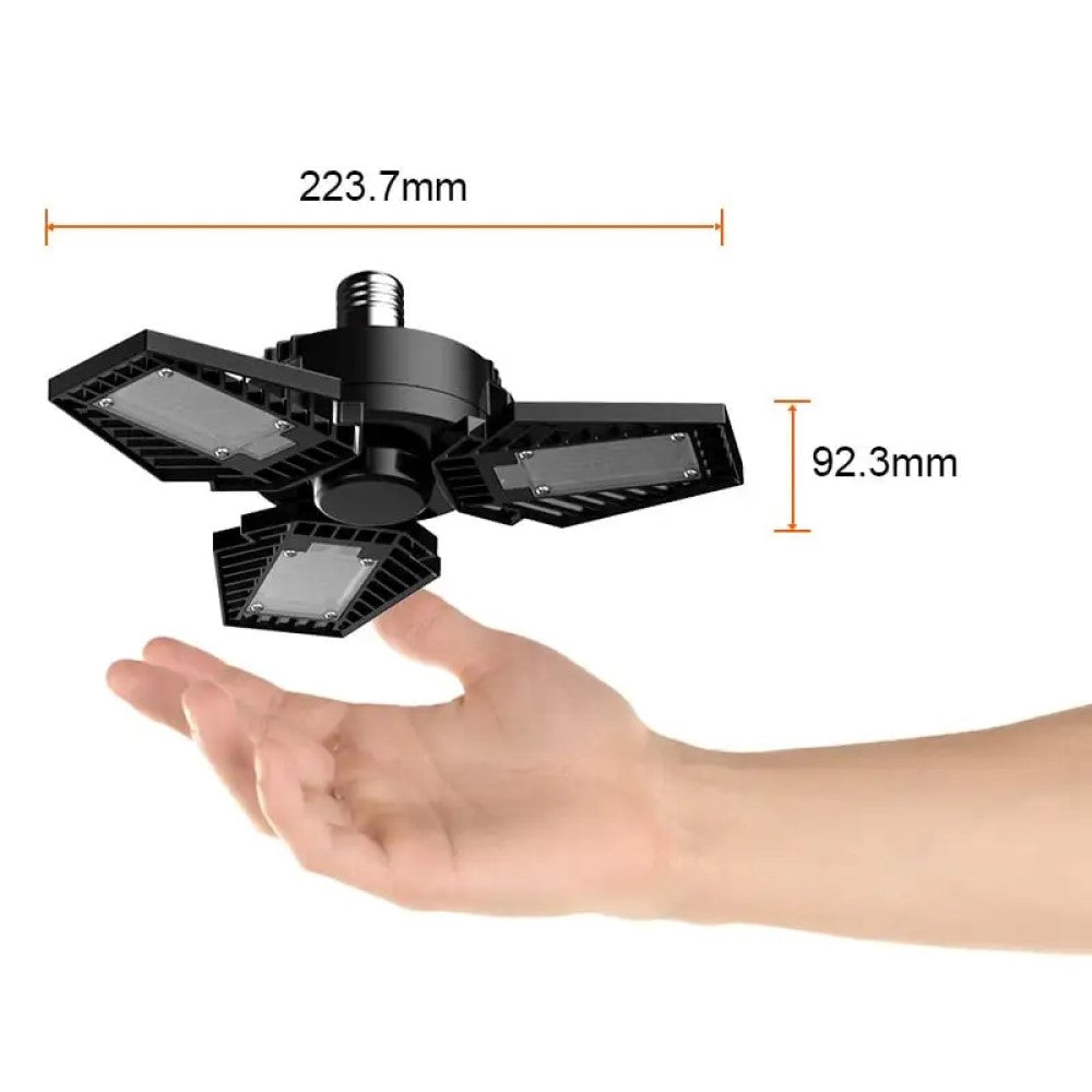 KIT DE 2 PIEZAS DE REFLECTOR INT LED 35W 100-277V 4000LM 65K NGR