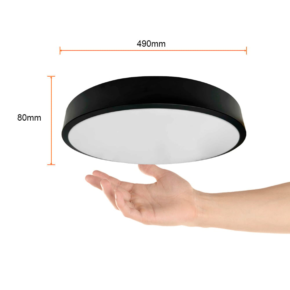 KIT DE 2 PIEZAS DE LAMPARA PLAFON LED TECHO 36W LUZ BLANCA AJUSTABLE GRAN FORMATO NO ATENUABLE NGO