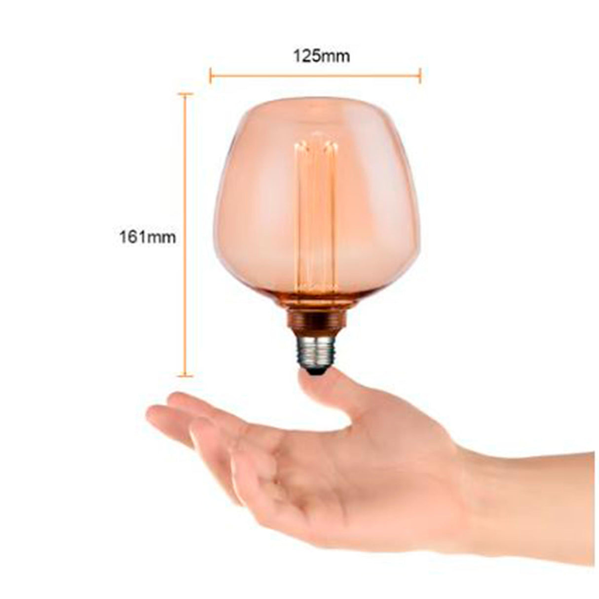 KIT DE 3 PIEZAS DE FOCO LED VINTAGE 3.5W/127V. 2000K LUZ SUAVE CALIDA 3DS123LEDFC20VA