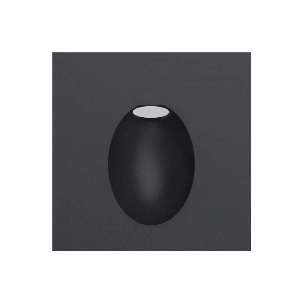 KIT DE 2 PIEZAS DE LÁMPARA DE INTERIOR EMPOTRABLE LED CYNARA TECNOLITE 3W LUZ SUAVE CÁLIDA NEGRO