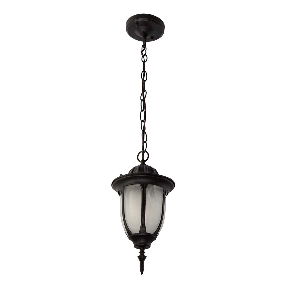 KIT DE 2 LAMPARAS COLGANTES OXIDO 1 PARA BASE E27 60W COLOR NEGRO LUMIMEXICO