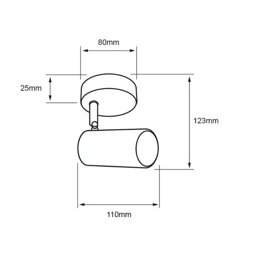 KIT DE 5 PIEZAS DE LUMINARIO INT SOBREPONER S/L 100-240V GU10 BLANCO TECNOLITE