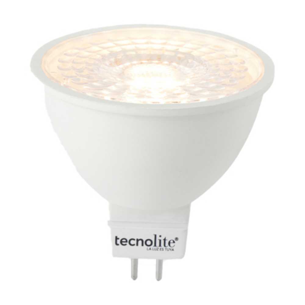 KIT DE 6 PIEZAS DE FOCO LED TECNOLITE FLASH SMART 5W LUZ BLANCA DINÁMICA ATENUABLE BASE GX5.3 COMPATIBLE CON APP MÓVIL Y ASISTENTES DE VOZ
