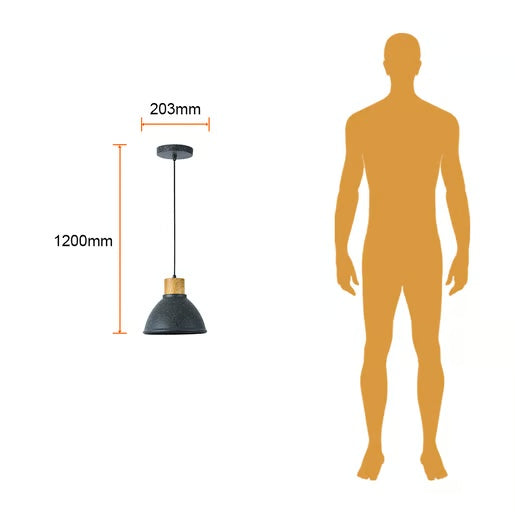 KIT DE 2 PIEZAS DE LUMINARIO INT SUSP S/L 100-240V E27 NEGRO 60CTL3313MVMN