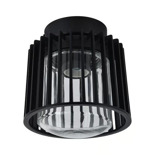 KIT DE 2 PIEZAS DE LUM. P/TECHO EXTERIOR IP54 SOBREPONER NEGRO E27 PIPOL II TECNOLITE