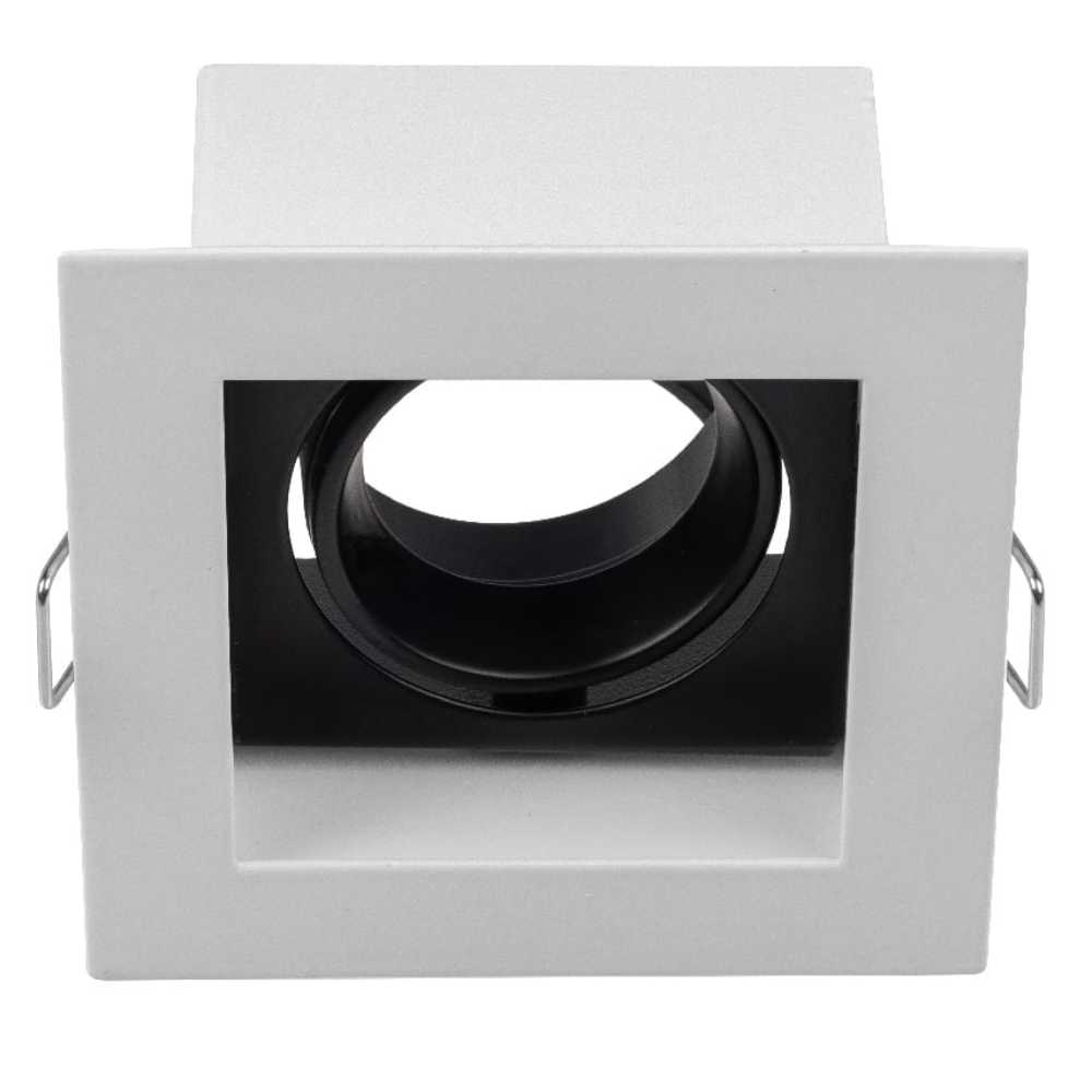 KIT DE 4 PIEZAS DE LÁMPARA DE INTERIOR EMPOTRABLE ALICANTE TECNOLITE BASE GX5.3 DIRIGIBLE BLANCO