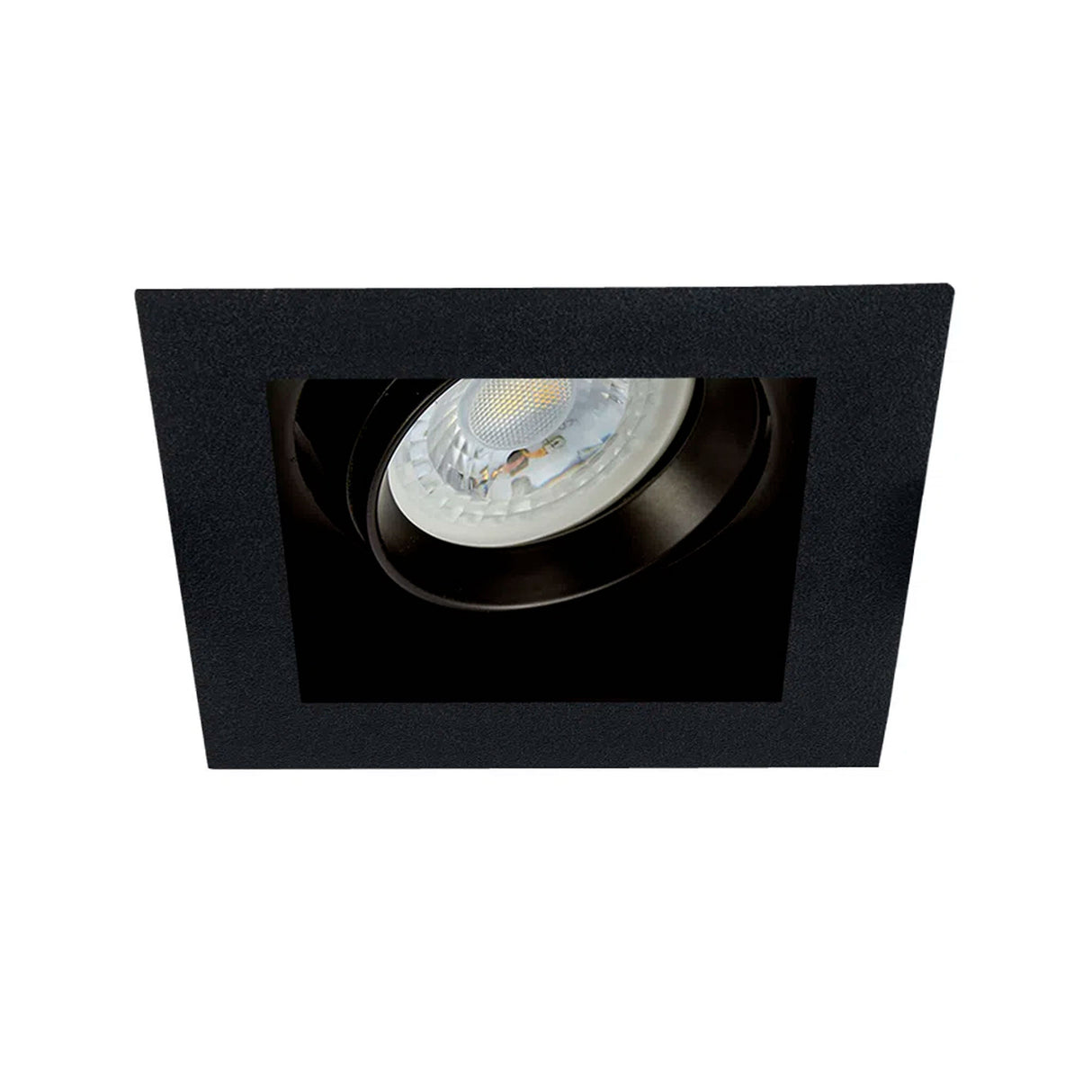 KIT DE 4 PIEZAS DE LÁMPARA DE INTERIOR EMPOTRABLE ALICANTE TECNOLITE BASE GX5.3 DIRIGIBLE NEGRO