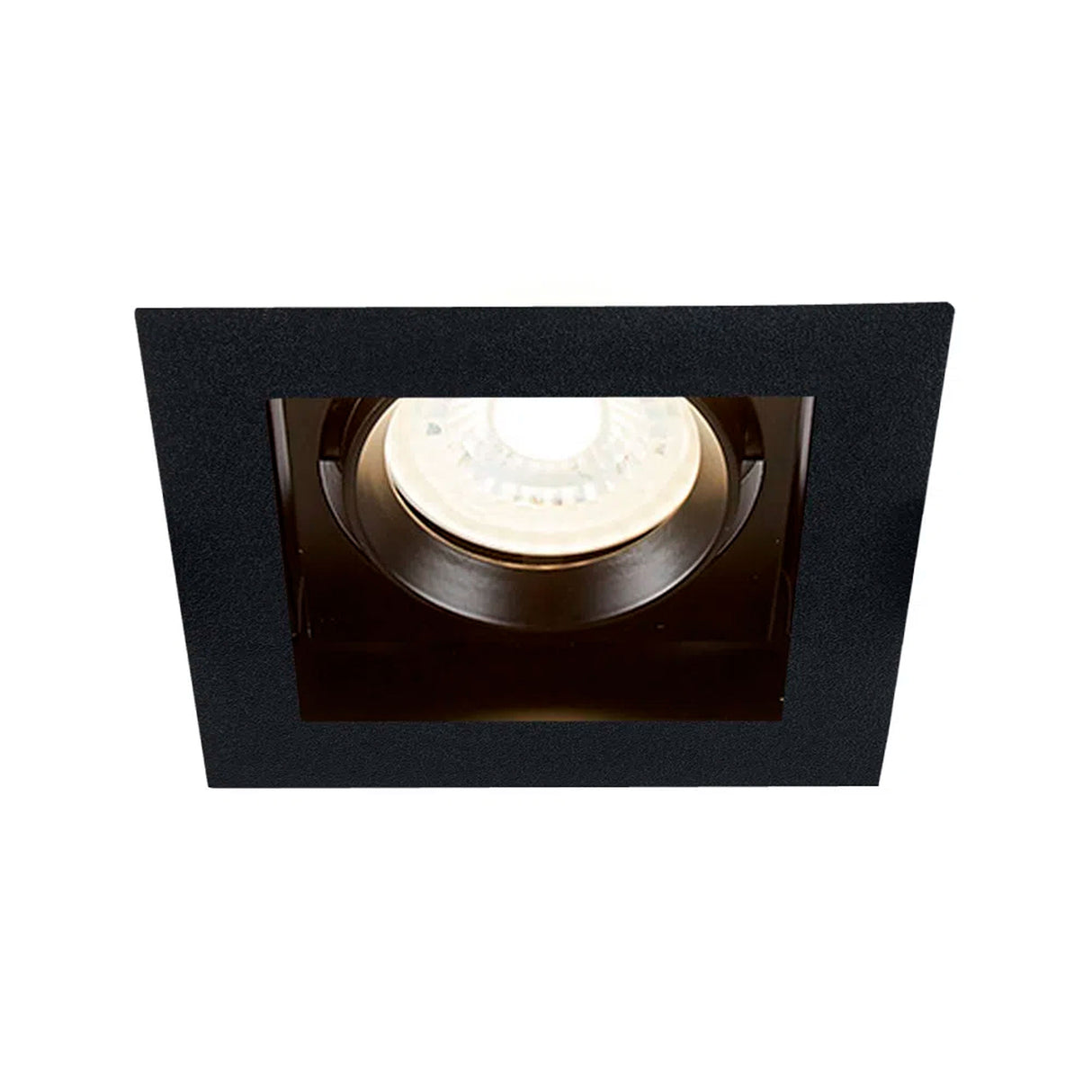 KIT DE 4 PIEZAS DE LÁMPARA DE INTERIOR EMPOTRABLE ALICANTE TECNOLITE BASE GX5.3 DIRIGIBLE NEGRO