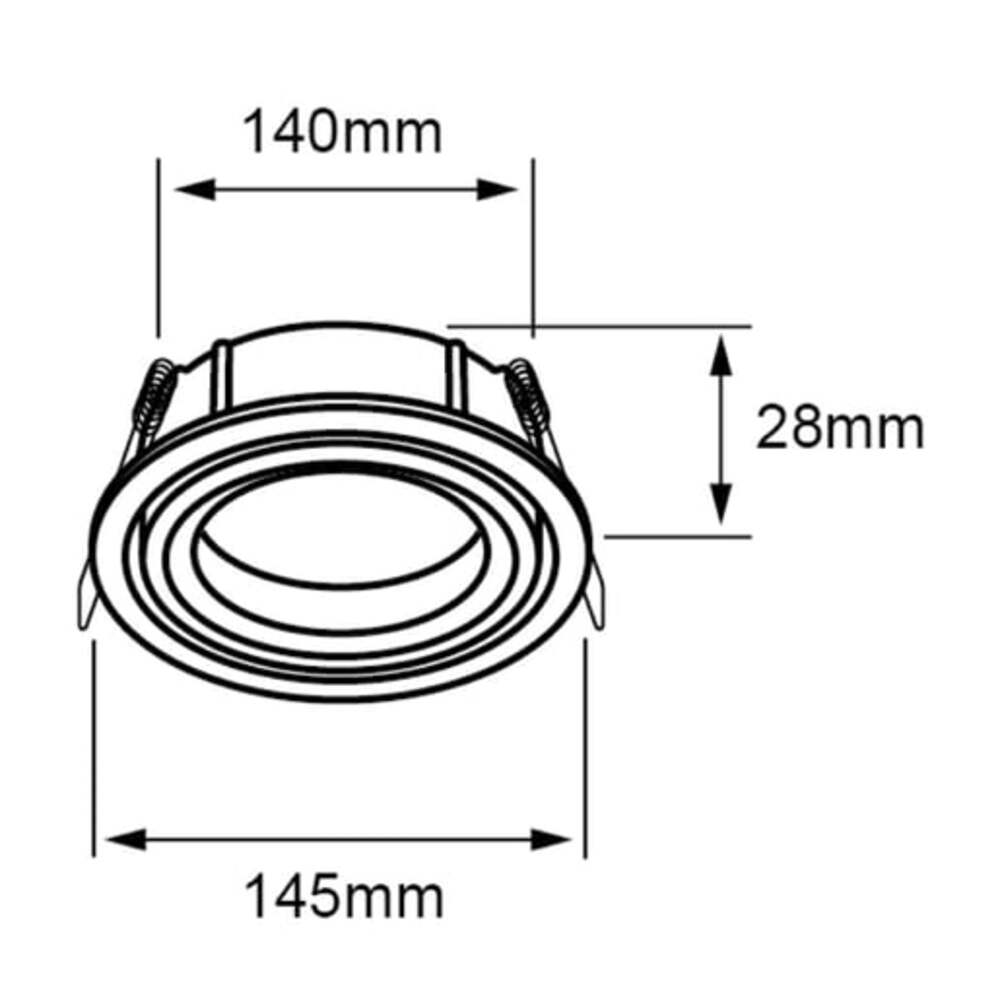 KIT DE 4 PIEZAS DE INTERIOR EMPOTRADO S/L100-240VG53 (60YD4027MVB)