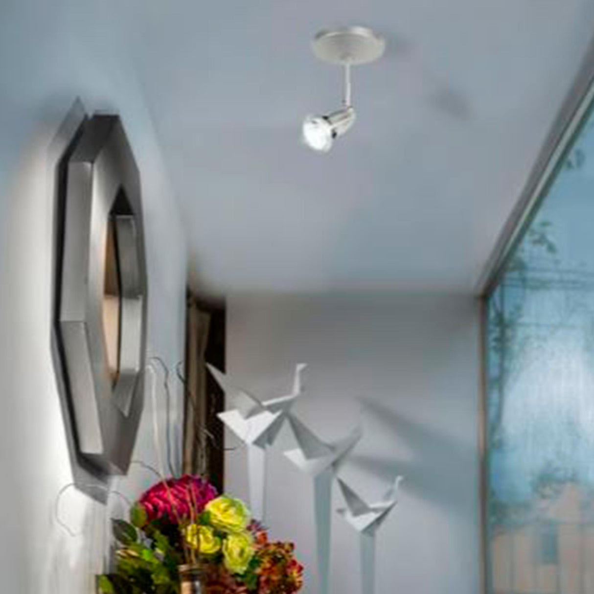 KIT DE 4 PIEZAS DE LUMINARIO INT ACENTO SPOT SOBREPONER 6W 100-240V GU10 SATINADO BAVENO