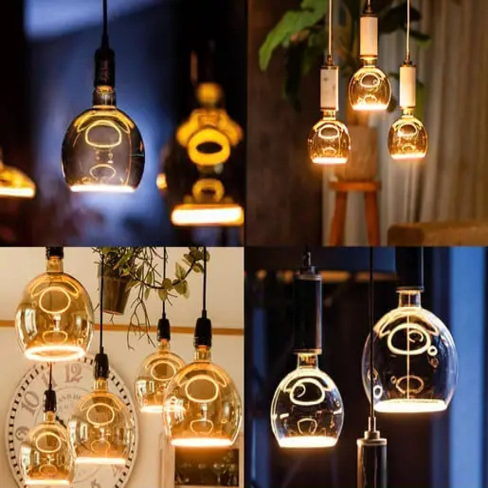 KIT DE 3 PIEZAS DE LAMPARA FIL 6.2W 22K CRI90 E27 DIM