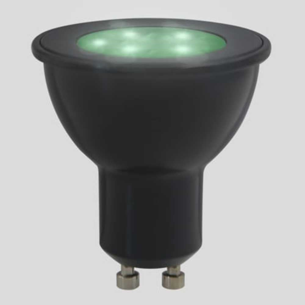 KIT DE 6 PIEZAS DE FOCO LED TECNOLITE 6W LUZ DE LUNA COLOR VERDE IP65 BASE GU10