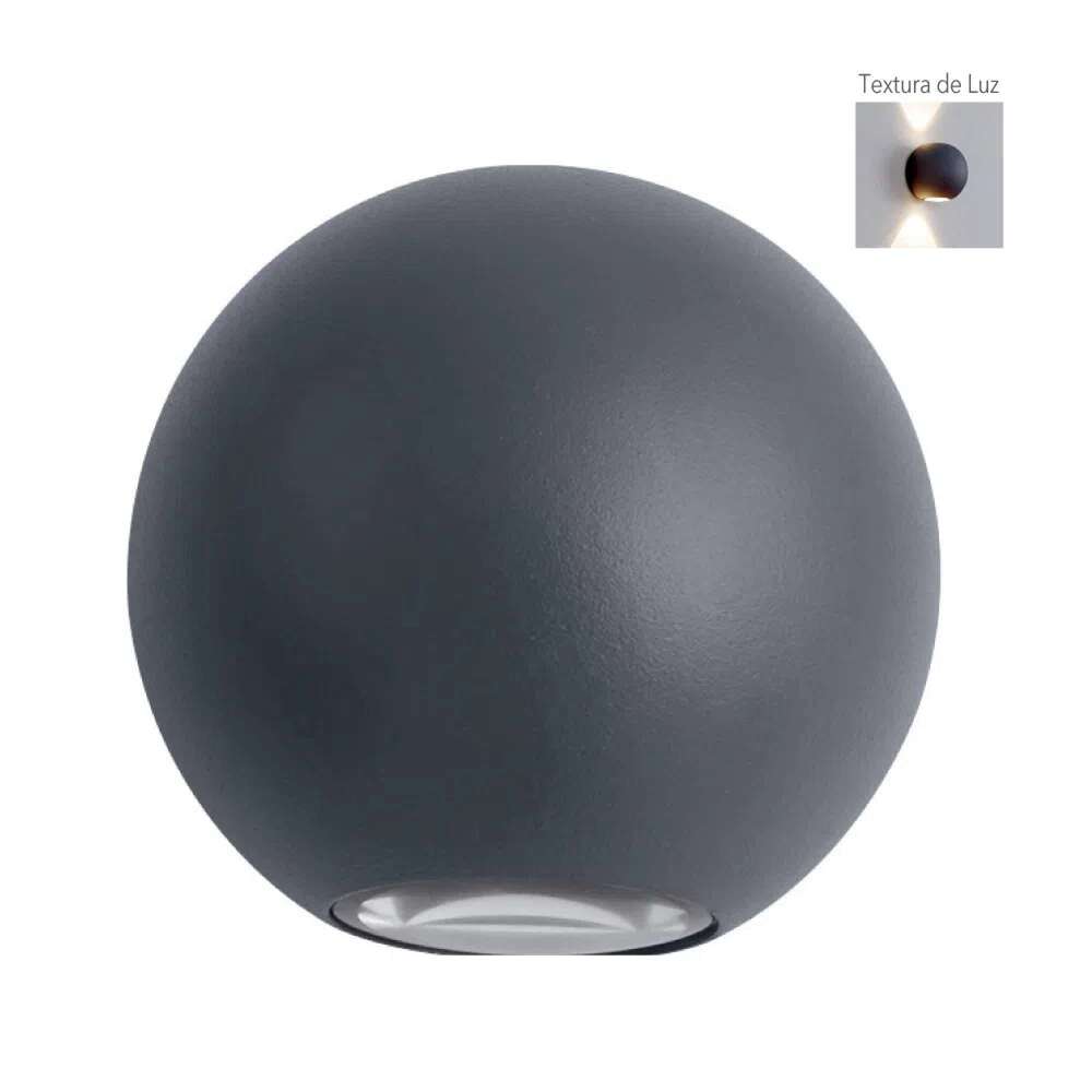 KIT DE 2 PIEZAS DE LAMPARA DE EXTERIOR LED TECNOLITE VERITATE II PARA SOBREPONER 6W LUZ SUAVE CALIDA