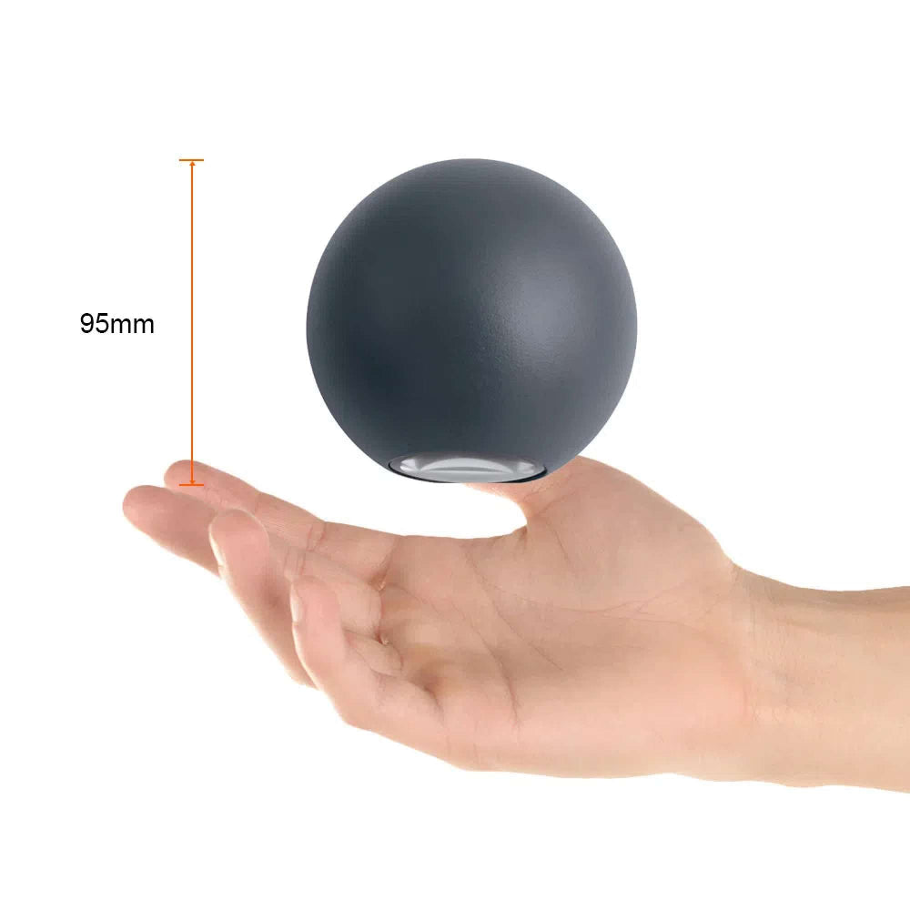 KIT DE 2 PIEZAS DE LAMPARA DE EXTERIOR LED TECNOLITE VERITATE II PARA SOBREPONER 6W LUZ SUAVE CALIDA