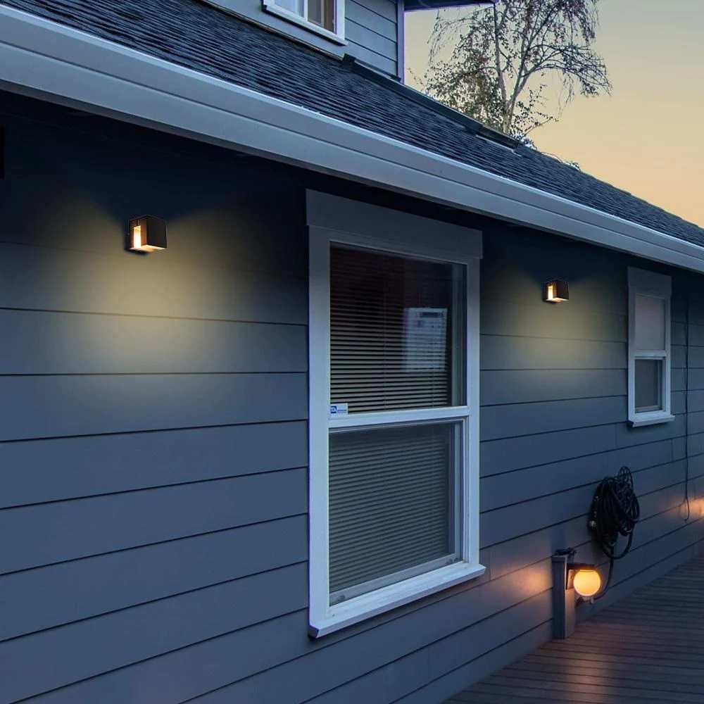 KIT DE 2 PIEZAS DE LAMPARA DE EXTERIOR LED OPHIUCHI II TECNOLITE PARA SOBREPONER 6W LUZ SUAVE CALIDA