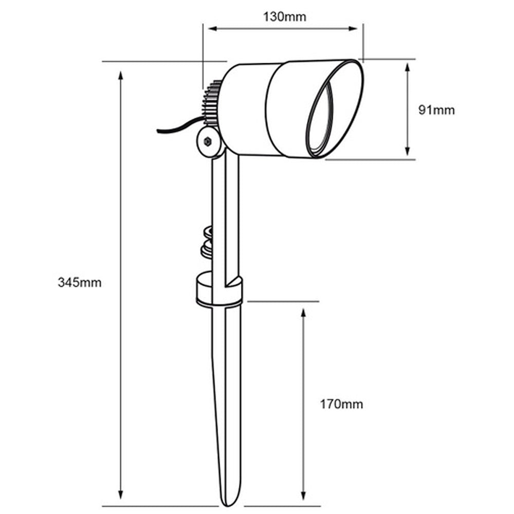 KIT DE 2 PIEZAS DE LAMPARA DE EXTERIOR LED ARCTURUS TECNOLITE ESTACA 6W LUZ SUAVE CALIDA