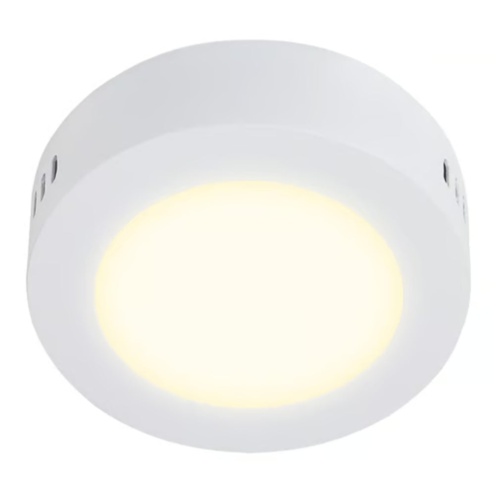 KIT DE 11 PIEZAS DE LÁMPARA DE INTERIOR LED ANKAA I TECNOLITE PARA SOBREPONER PLAFÓN 6W LUZ SUAVE CÁLIDA LED INTEGRADO