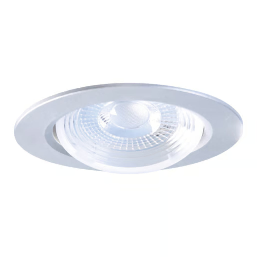 KIT DE 14 PIEZAS DE LÁMPARA EMPOTRABLE LED TECNOLITE REGULUS 7W LUZ SUAVE CÁLIDA SATINADO