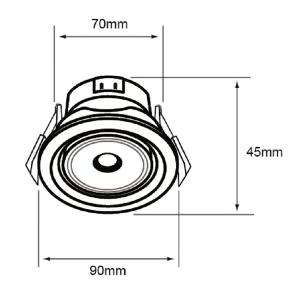 KIT DE 15 PIEZAS DE LÁMPARA EMPOTRABLE LED TECNOLITE REGULUS 7W LUZ DE DÍA BLANCO