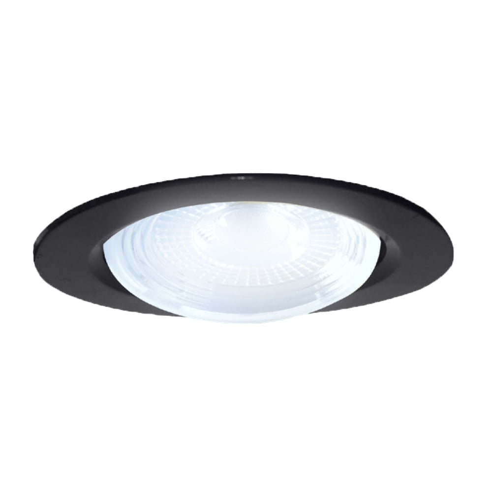 KIT DE 15 PIEZAS DE LÁMPARA EMPOTRABLE LED TECNOLITE REGULUS 7W LUZ DE DÍA NEGRO