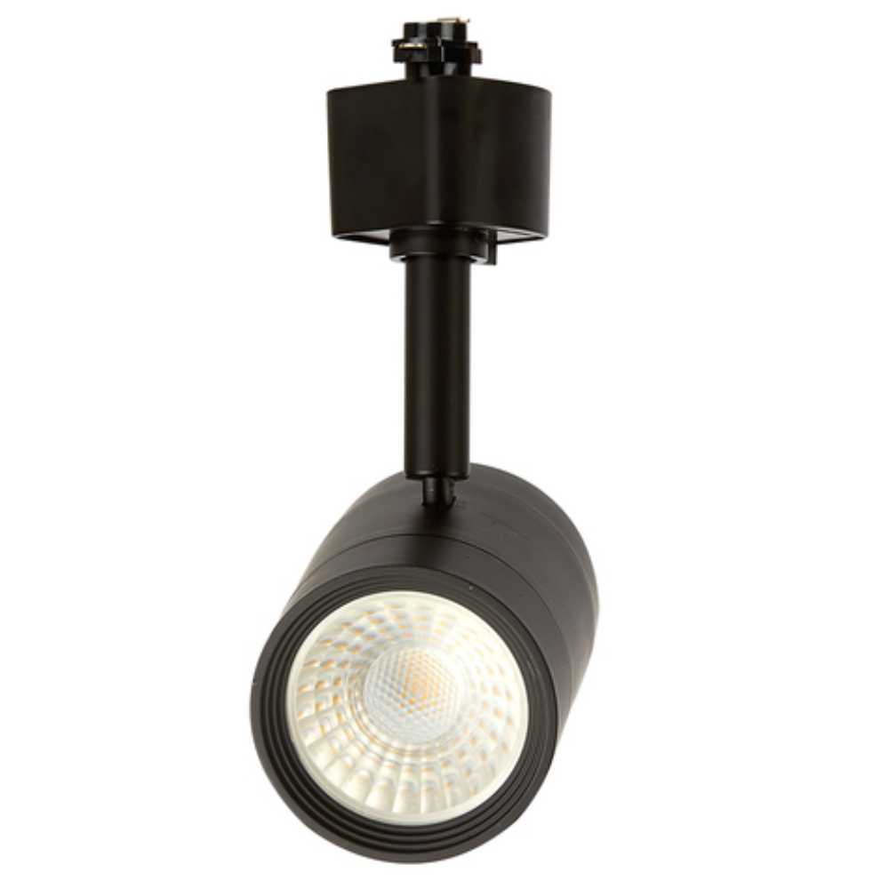 KIT DE 2 PIEZAS DE LAMPARA DE INTERIOR TECNOLITE HALLEY SMART 7W SPOT DE RIEL LUZ RGB Y BLANCA ATENUABLE COMPATIBLE CON APP MOVIL Y ASISTENTES DE VOZ NEGRO