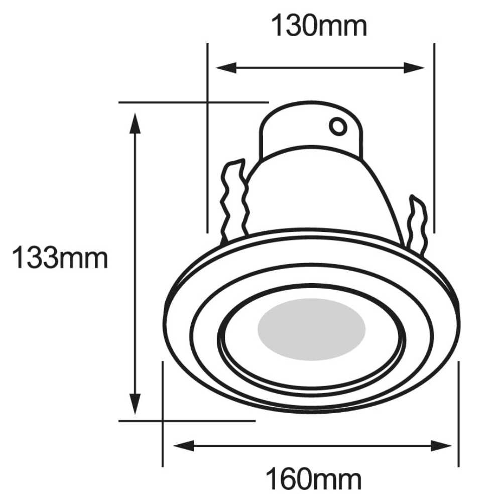 KIT DE 4 PIEZAS DE INTERIOR EMPOTRADO LED 8.5W3000K750LM OLMO TECNOLITE