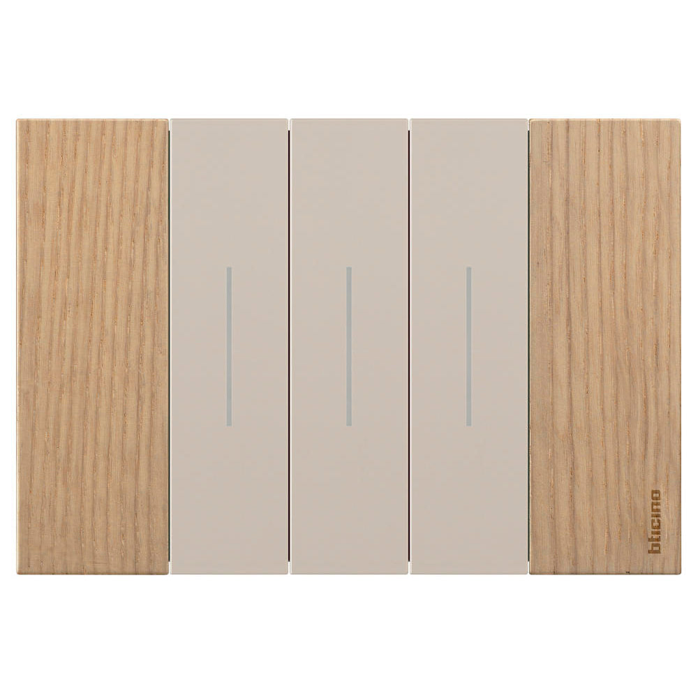 PLACA MADERA DE ROBLE 3 MOD. LIVING NOW