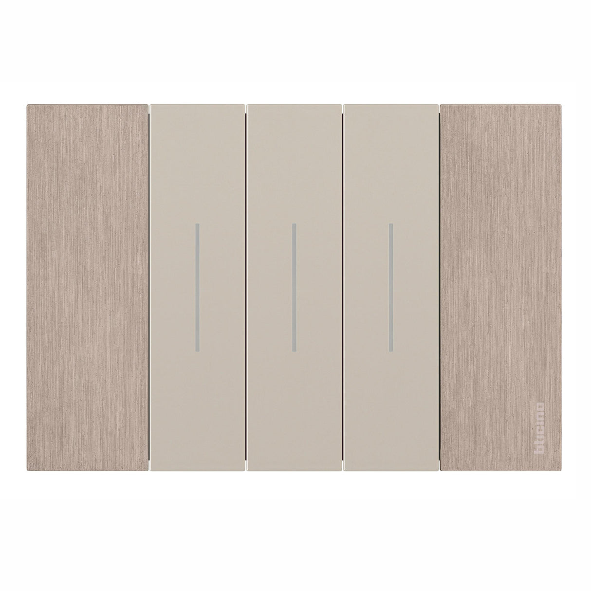 PLACA METALICA COLOR COBRE 3 MODULO MCA LIVING NOW