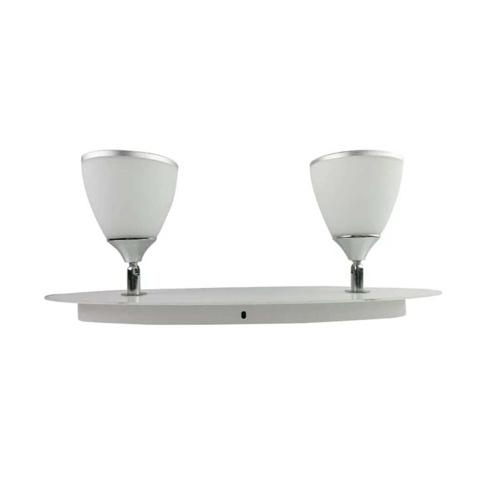 LUMINARIA DE CRISTAL C/DESTELLOS CROMO DIRIGIBLE P/2 FOCOS E27