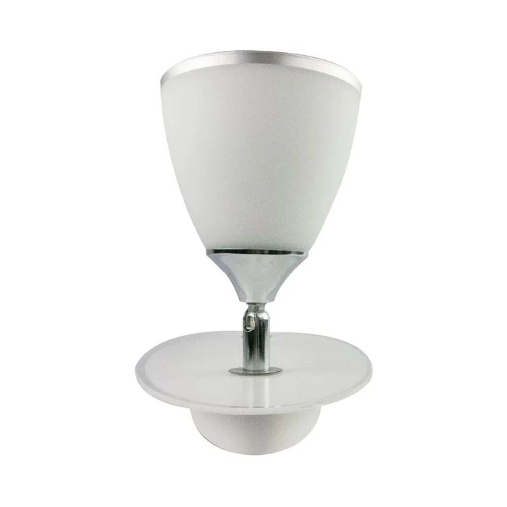 LUMINARIA DE CRISTAL C/DESTELLOS CROMO DIRIGIBLE P/2 FOCOS E27