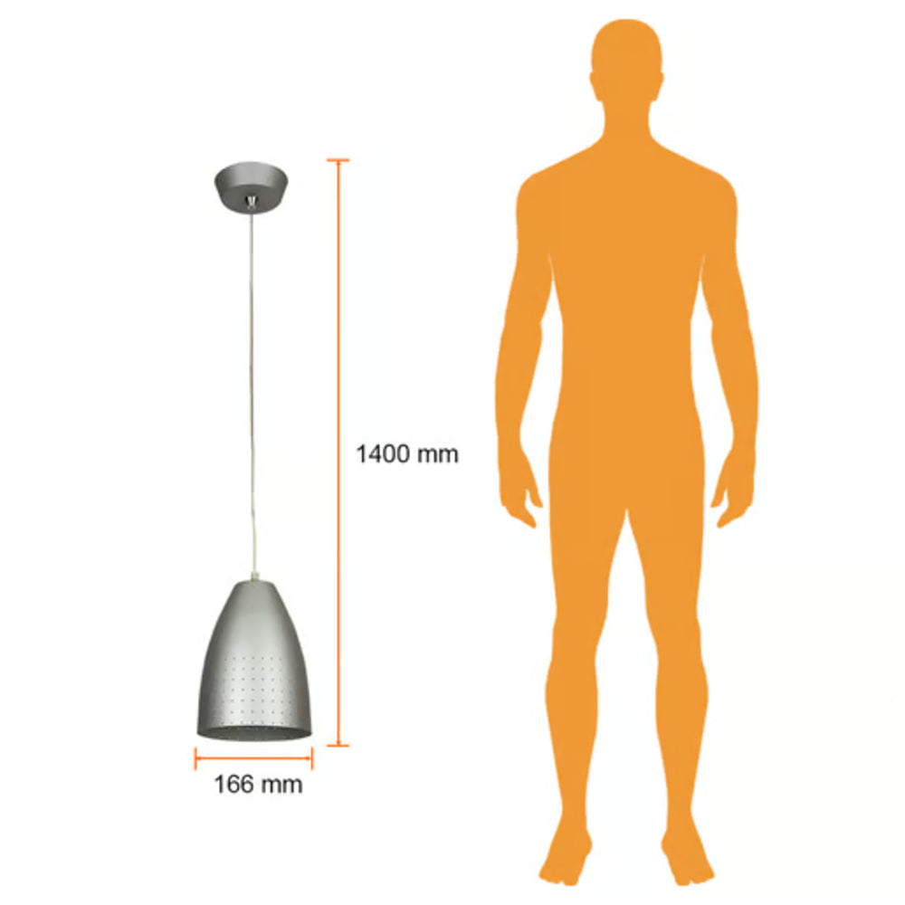 KIT DE 2 PIEZAS DE LÁMPARA DE INTERIOR PARA SUSPENDER LORETO TECNOLITE BASE E27