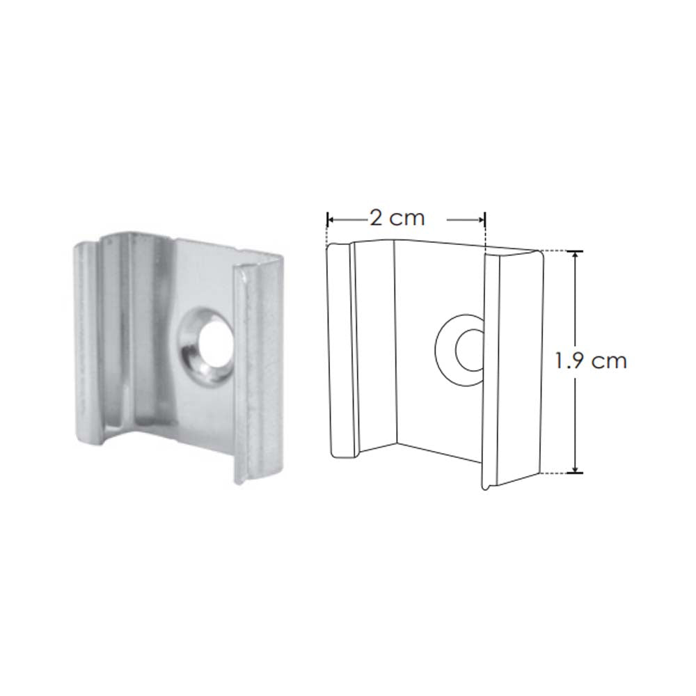 KIT DE 3 PAQUETES DE PERFIL PARA TIRA EXTRAPLANA LED CON CEJA (PERFIL RECTO ALUMINIO 2M + MICA DIFUSA 2M + 2 TAPAS LATERALES + 2 GRAPAS DE EMPOTRAR O SOBREPONER IP20) ILUMILEDS