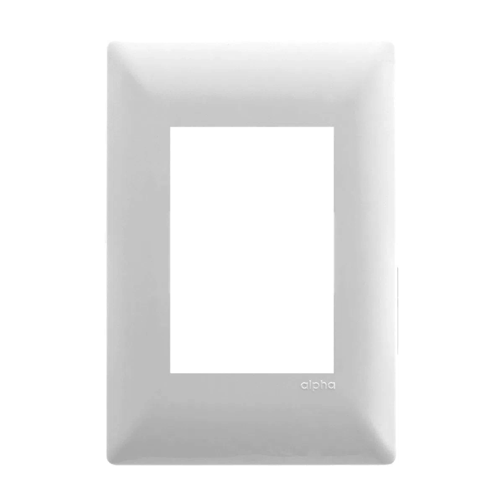 KIT DE 13 PLACAS DE 3 MODULOS COLOR PLATEADO LINEA ALPHA ESTEVEZ